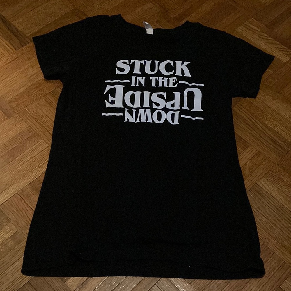 Stranger Things Stuck In The Upside Down Short Sleeve T-Shirt